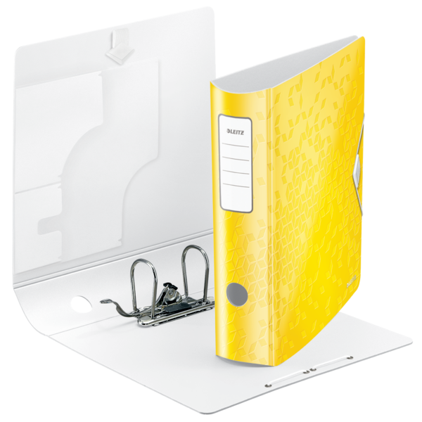 Biblioraft plastifiat 8.2 cm 180grade galben active wow leitz [2]