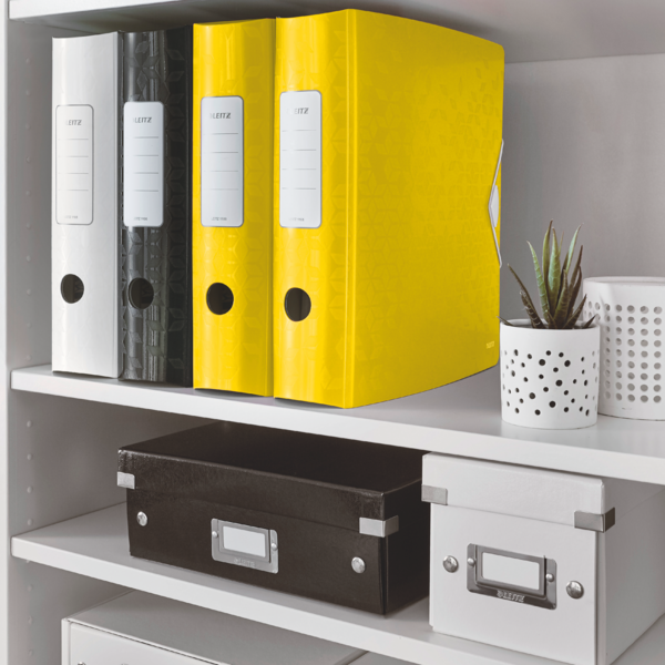 Biblioraft plastifiat 8.2 cm 180grade galben active wow leitz [1]