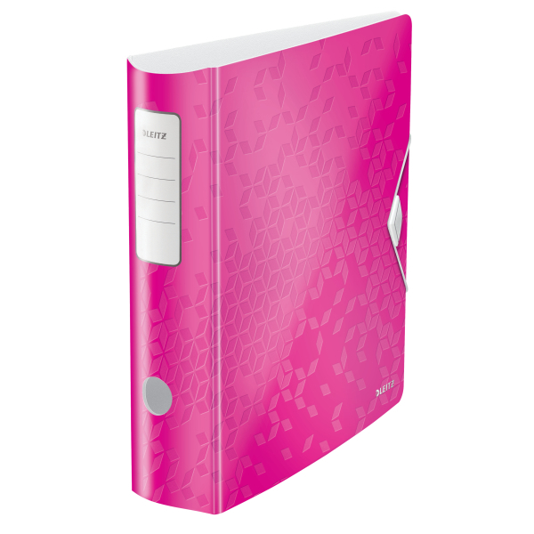 Bibliorafturi - Biblioraft plastifiat 8.2cm 180grade roz active wow leitz