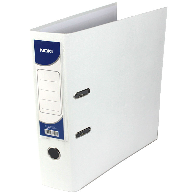 Bibliorafturi - Biblioraft plastifiat 7.5cm alb noki