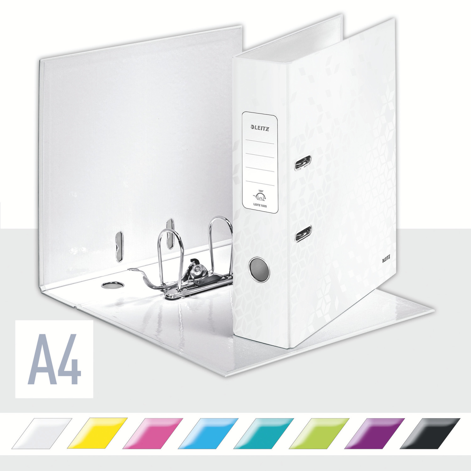 Biblioraft plastifiat 8cm 180grade alb wow leitz [2]