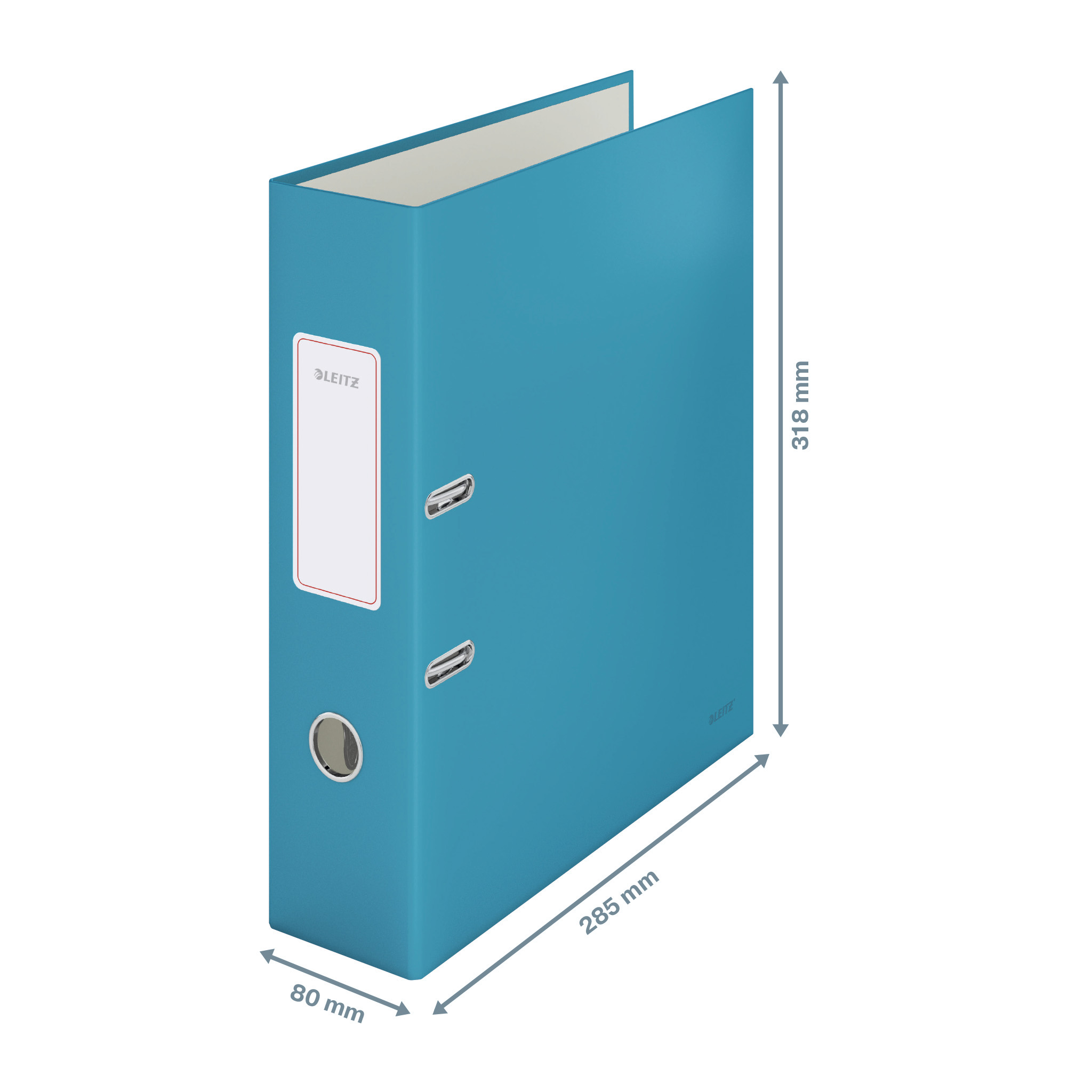 Biblioraft plastifiat 8cm 180grade albastru celest cosy leitz [2]