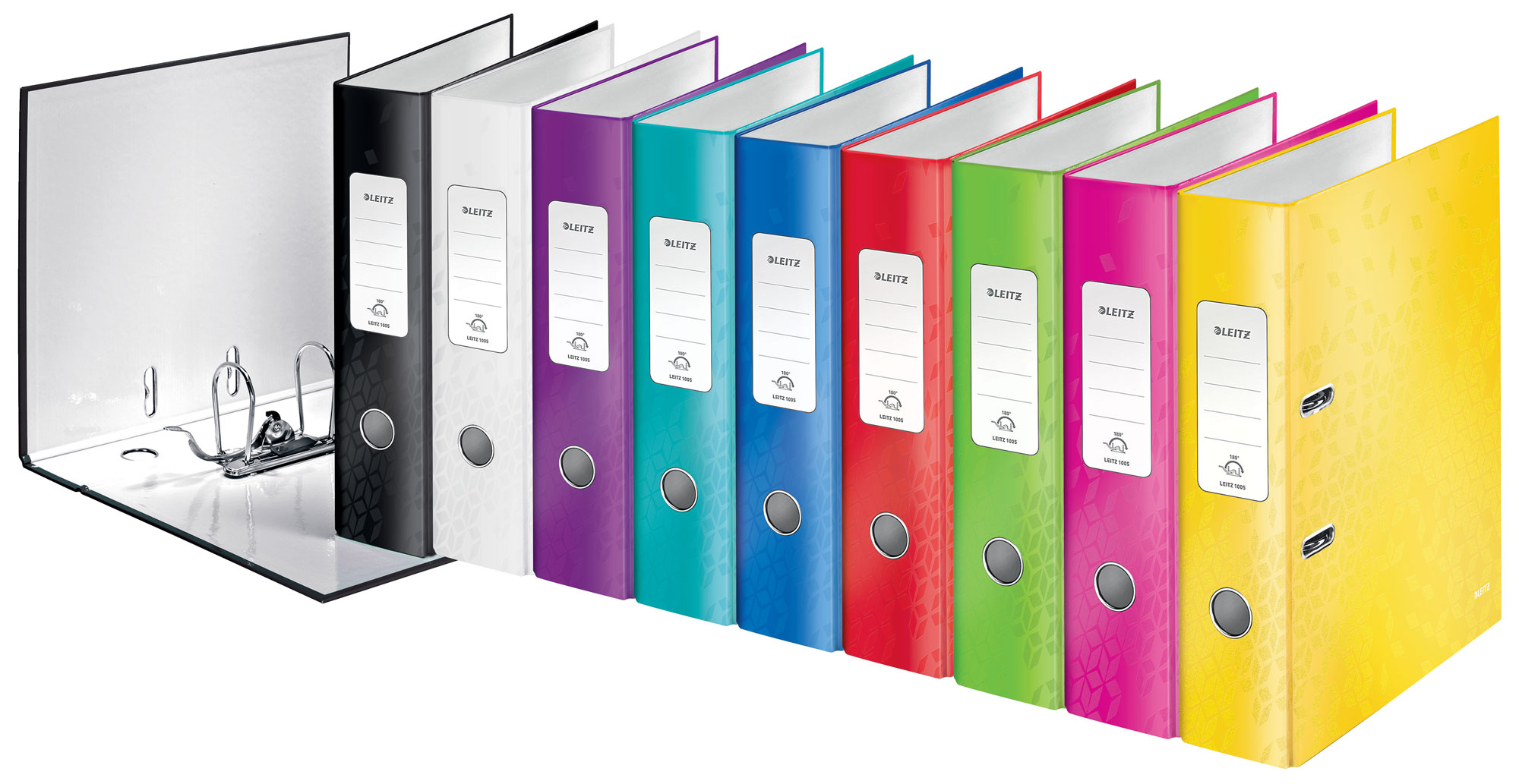 Biblioraft plastifiat 8 cm 180 grade rosu wow leitz [4]