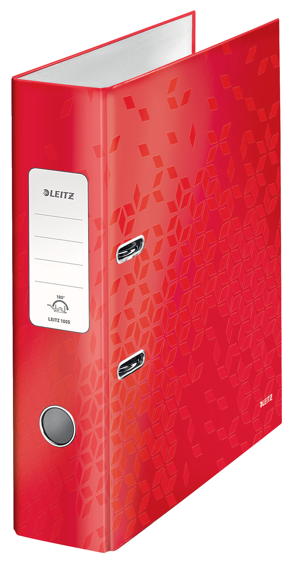 Bibliorafturi - Biblioraft plastifiat 8 cm 180 grade rosu wow leitz