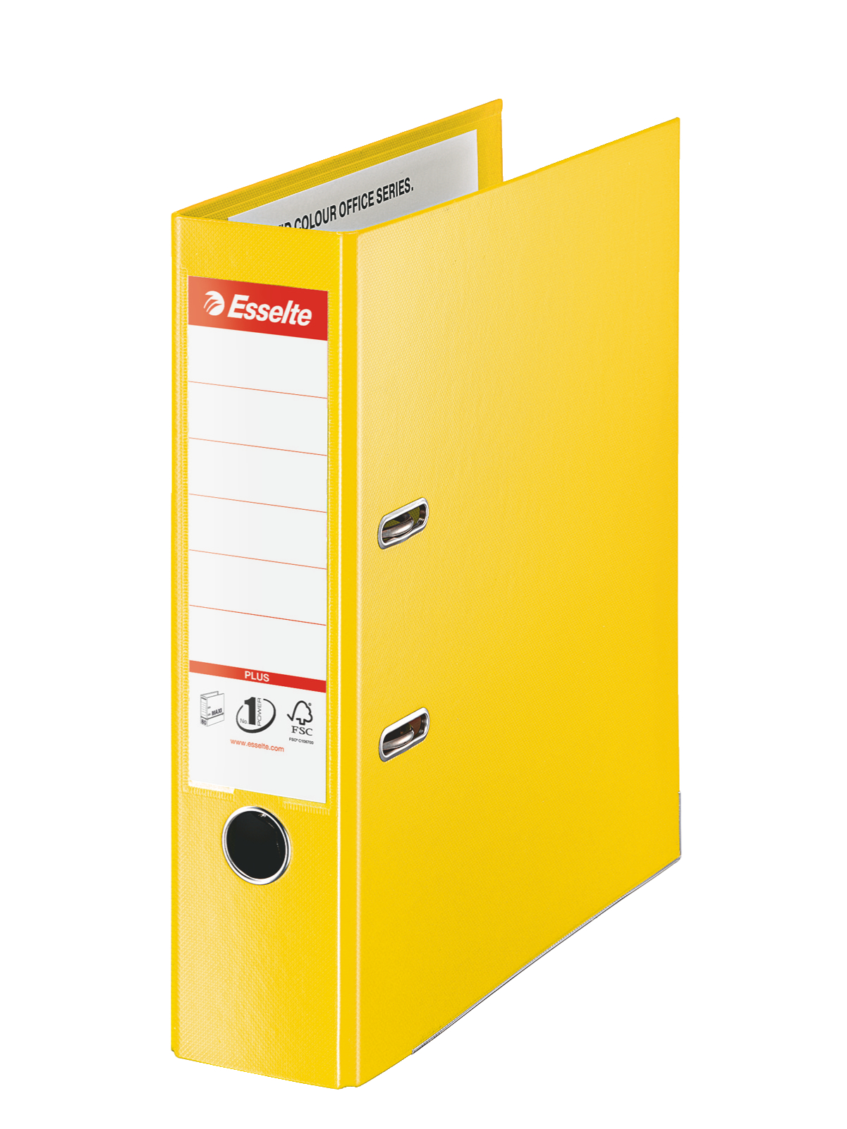 Bibliorafturi - Biblioraft plastifiat int-ext 8cm galben jumbo plus esselte