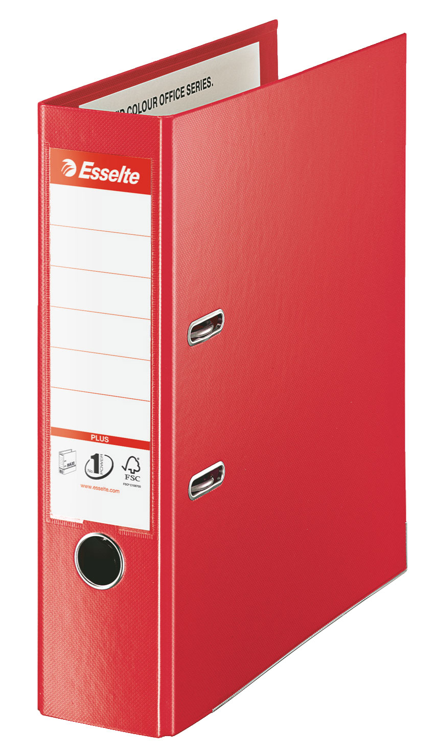 Bibliorafturi - Biblioraft plastifiat int-ext 8cm rosu jumbo plus esselte