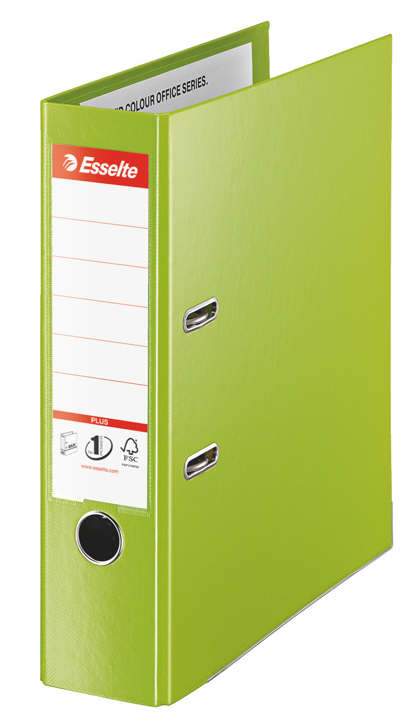 Bibliorafturi - Biblioraft plastifiat int-ext 8cm verde jumbo plus esselte