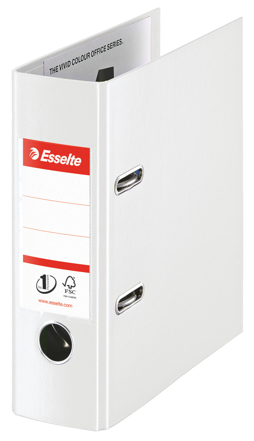 Bibliorafturi - Biblioraft plastifiat int-ext a5 7.5cm alb nr1 power esselte