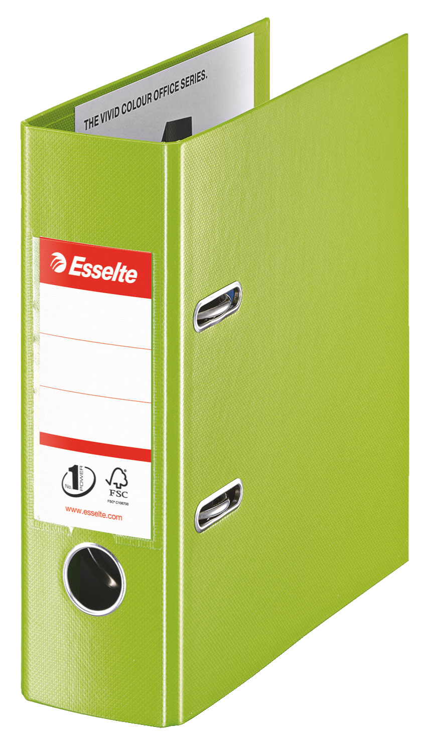 Bibliorafturi - Biblioraft plastifiat int-ext a5 7.5cm verde nr1 power esselte