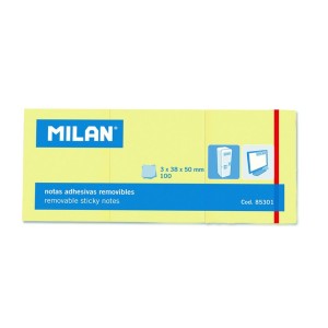 Birotică și Papetărie - Bloc notes adeziv 3x38x50 galben pal milan 85301 10 buc