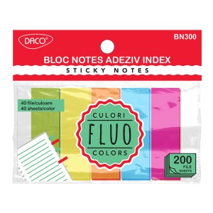 Birotică și Papetărie - Bloc notes adeziv index 5 cul 50x20 daco bn300