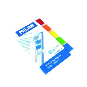 Birotică și Papetărie - Bloc notes adeziv index 5x45x12 transparent milan 87000 10 buc