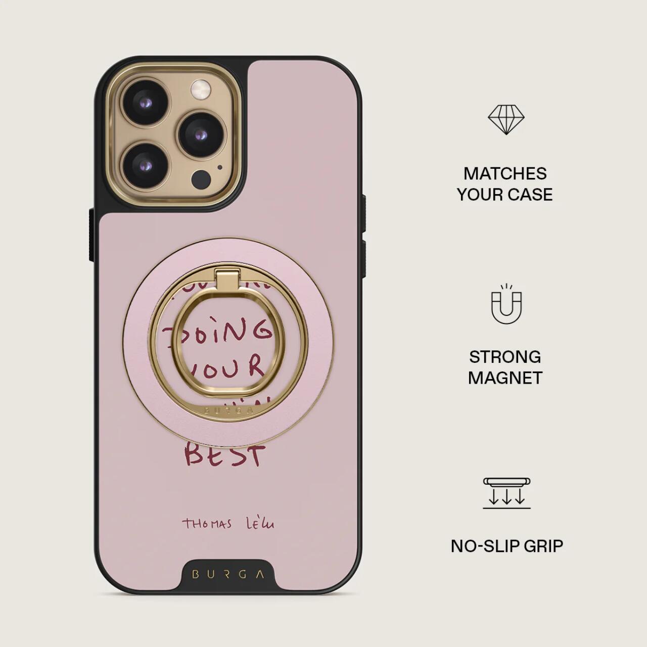 Burga Inel Magnetic pentru telefon Your best Gold [0]