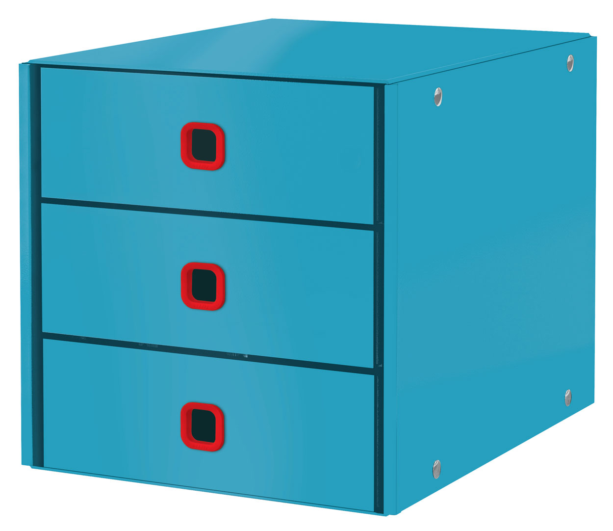 Arhivare - Cabinet 3 sertare albastru celest cosy click&store leitz
