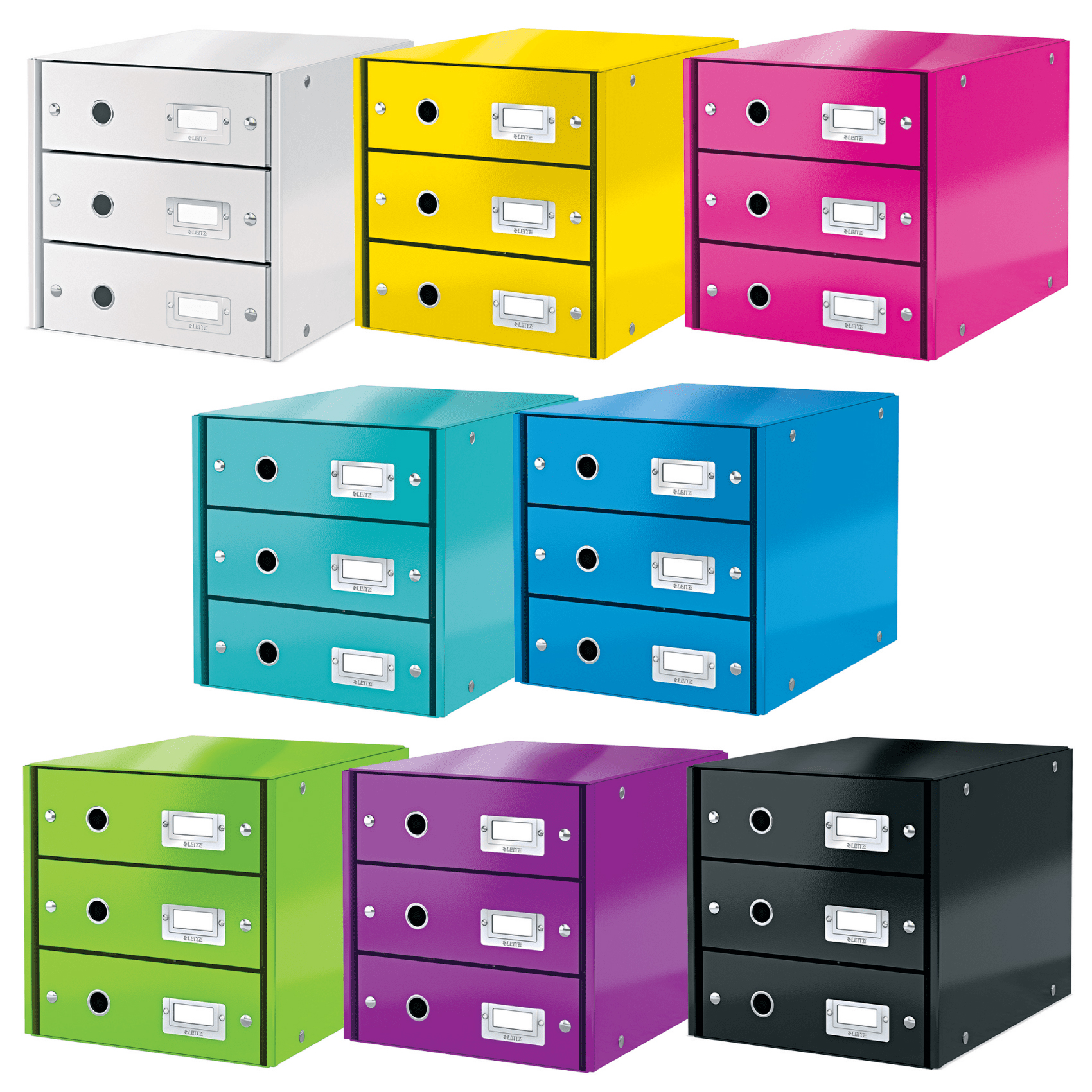 Cabinet 3 sertare mov click&store leitz [3]