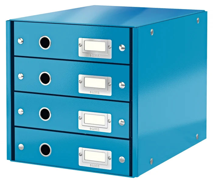 Arhivare - Cabinet 4 sertare albastru click&store leitz