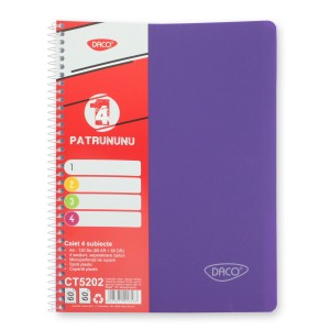 Rechizite Școlare - Caiet a4 120 file 4 subiecte daco ct5202