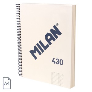 Rechizite Școlare - Caiet a4 120 file ar spira milan bej 430 57143e120bg