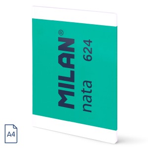 Rechizite Școlare - Caiet a4 48 file velin cusut milan verde nata 57041g48gr