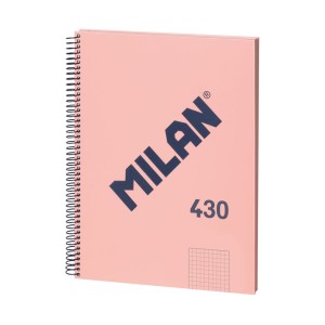 Rechizite Școlare - Caiet a4 80 file ar spira milan roz 430 57143e80p