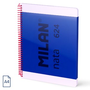 Rechizite Școlare - Caiet a4 80 file velin spira milan albastru nata 57041e80b