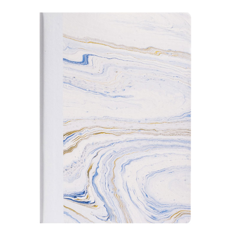Caiet birou a5 96 file 80g dictando coperta imitatie piele natural fluids alb nusign deli