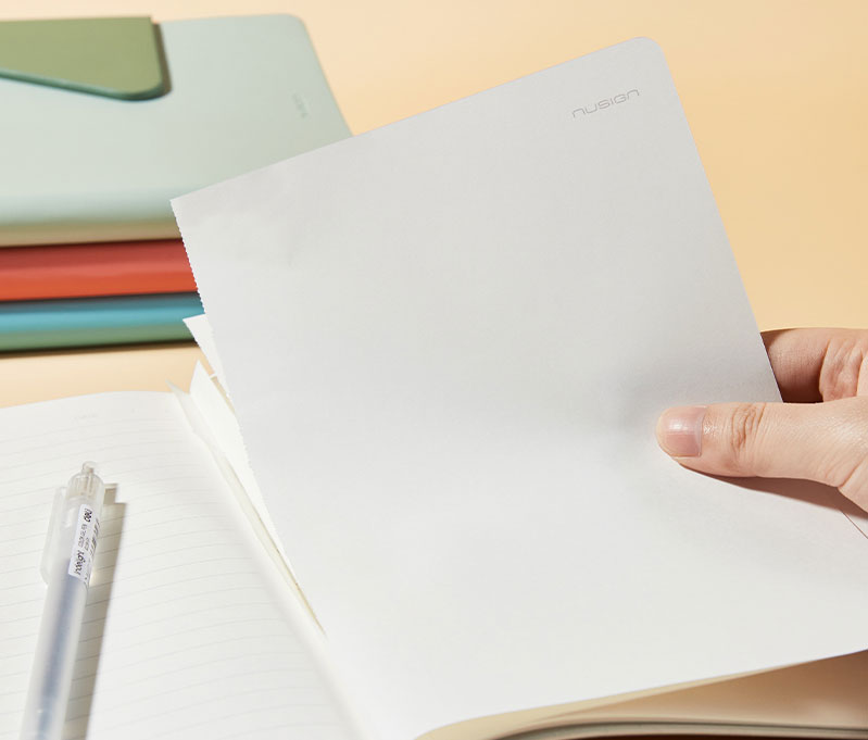 Caiet birou a5 96 file dictando coperta piele si clapeta verde nusign deli [2]