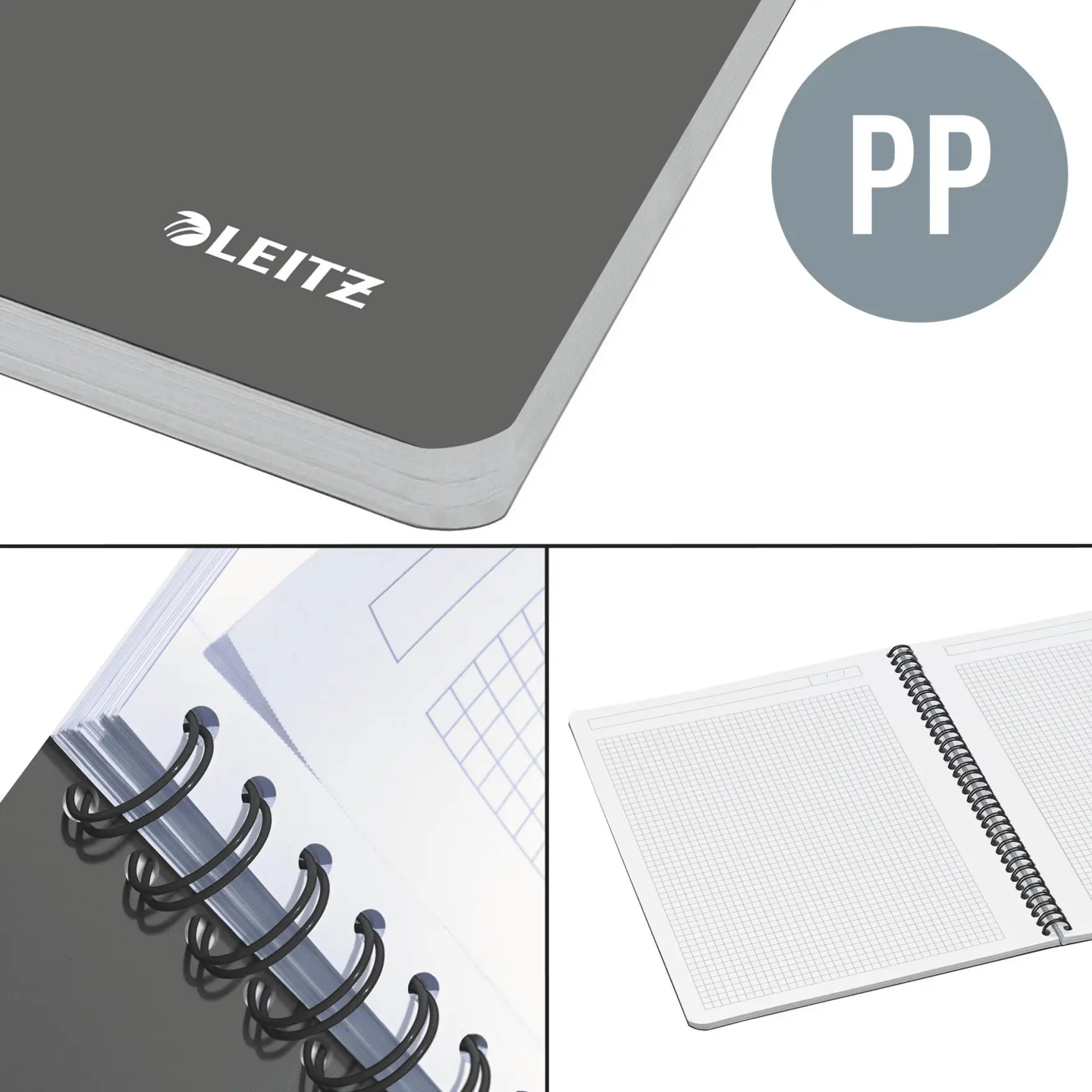 Caiet birou spira a5 dictando albastru coperta pp office leitz [2]