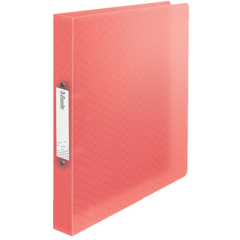 Caiete mecanice - Caiet mecanic a4 2 inele 25mm/32mm coperta flexibila corai colour'breeze esselte