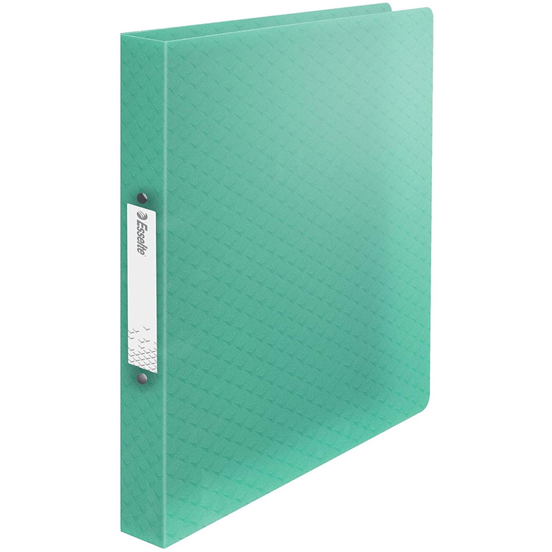 Caiete mecanice - Caiet mecanic a4 2 inele 25mm/32mm coperta flexibila verde colour'breeze esselte