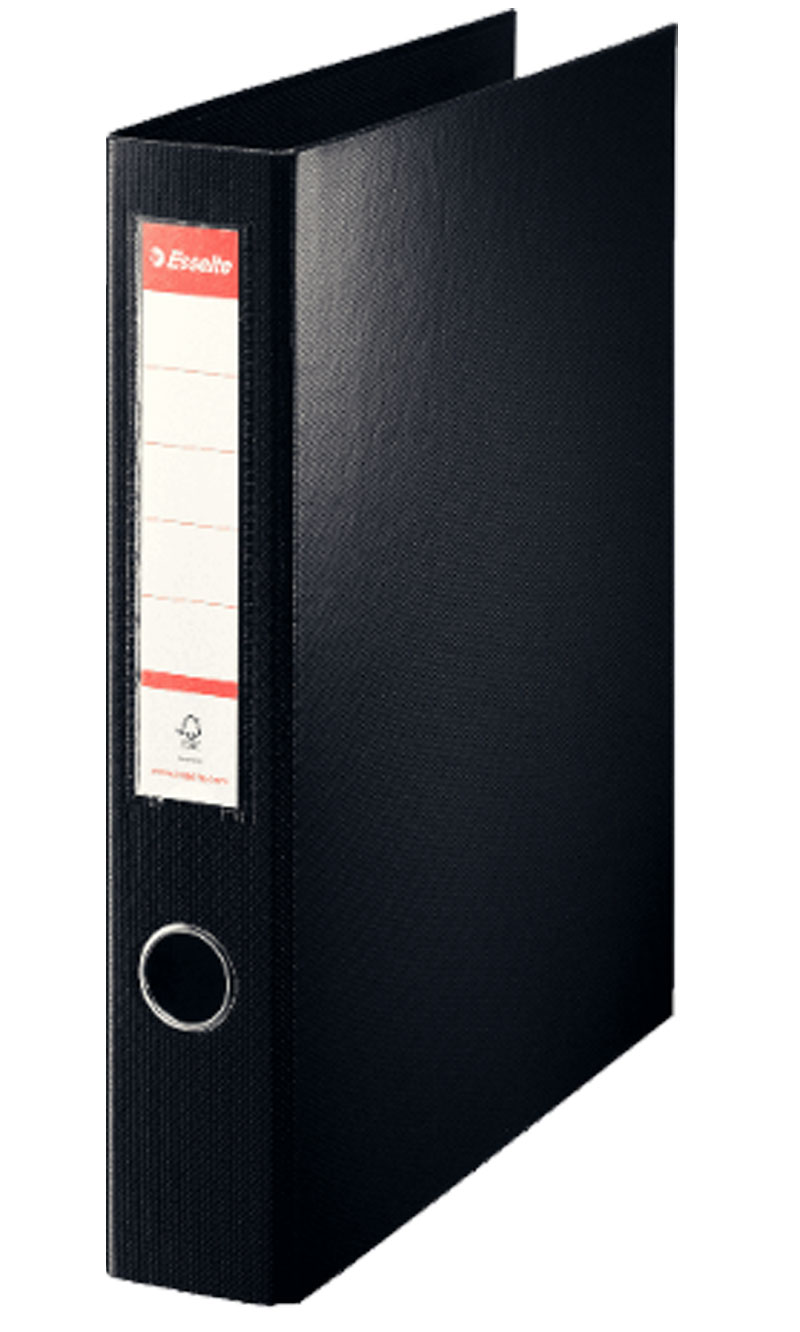 Caiete mecanice - Caiet mecanic a4 4 inele 40mm/60mm negru jumbo esselte