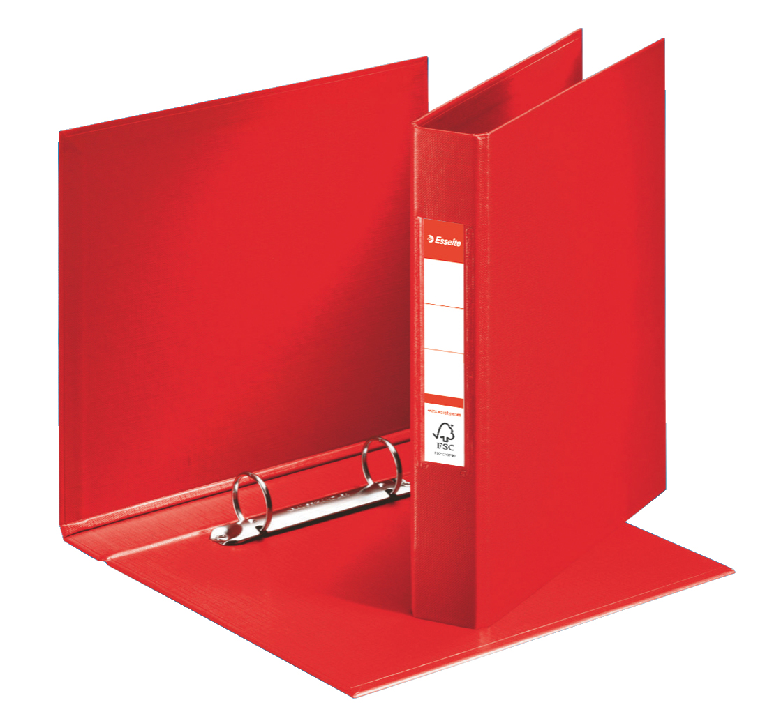 Caiet mecanic a5 2 inele 25mm/42mm rosu standard esselte [1]