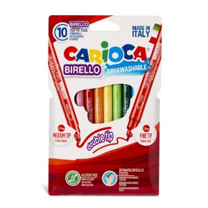 Rechizite Școlare - Carioca 10 culori cu 2 capete birello 41438