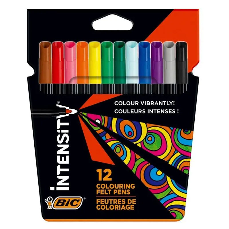 Carioca 12 culori 2mm intensity bic