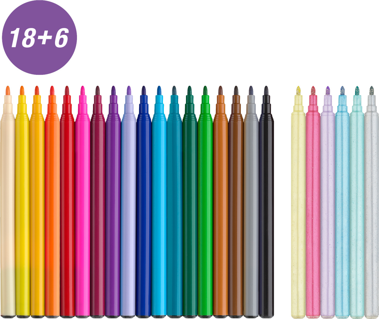 Carioca 18+6 culori unicorni faber-castell [1]