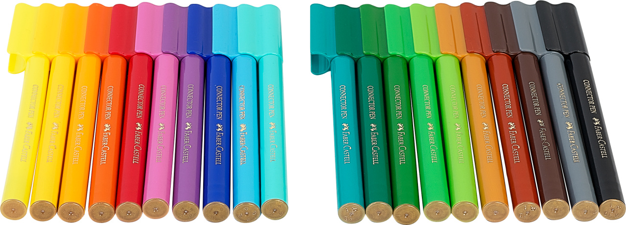 Carioca 20 culori dinozauri connector faber-castell [2]