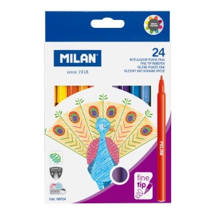 Rechizite Școlare - Carioca 24 culori milan 06f24 24 buc