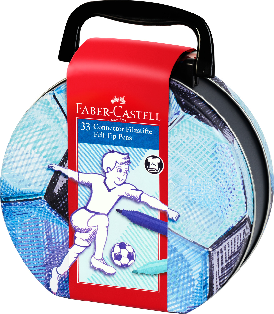 Carioca 33 culori fotbal connector faber-castell [1]