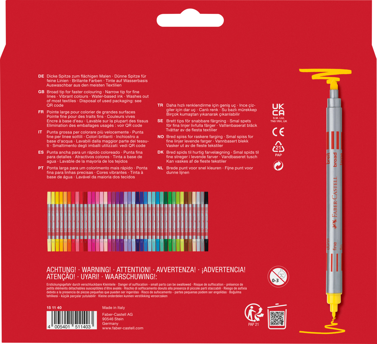 Carioca 40 culori 2 capete faber-castell [1]