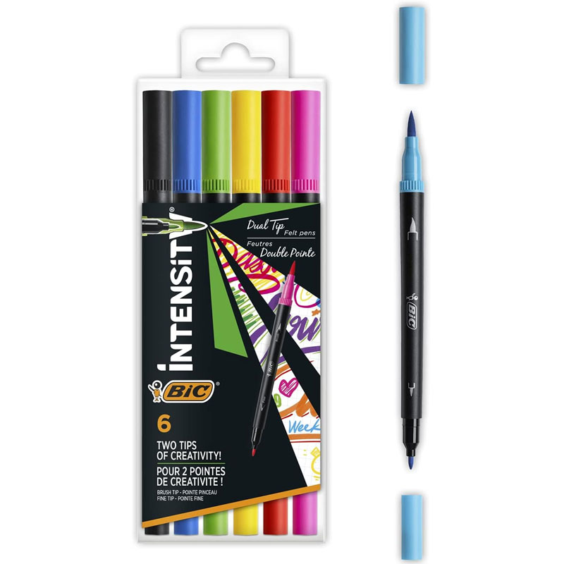 Carioca 6 culori 2 capete intensity intense bic [1]