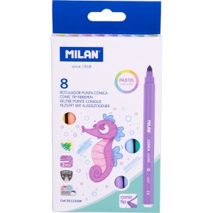 Rechizite Școlare - Carioca 8 culori pastel milan 0612308p