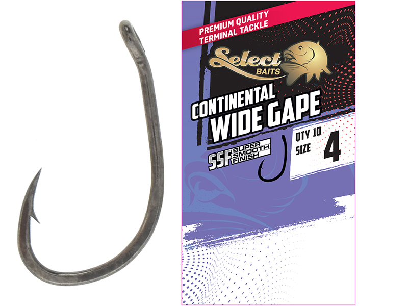 Carlige Select Baits Continental Wide Gape SSF Hooks #8 [0]