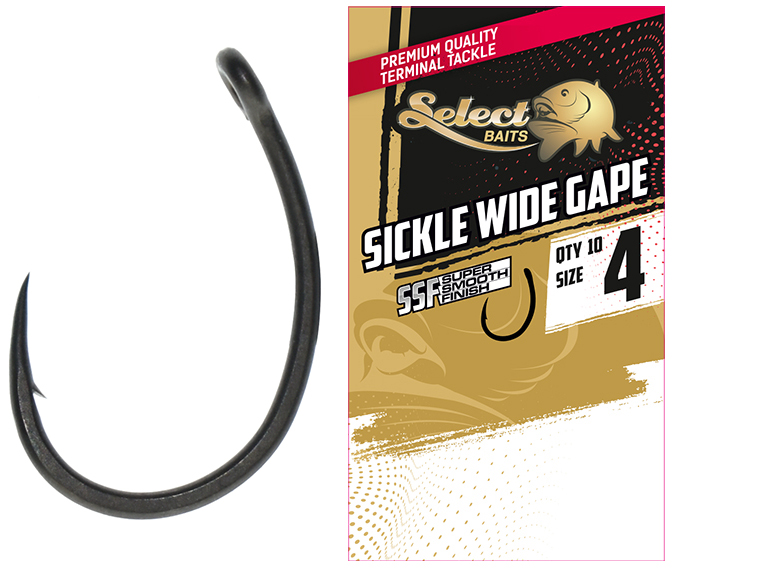 Carlige Select Baits Sickle Wide Gape SSF Hooks #6 [2]