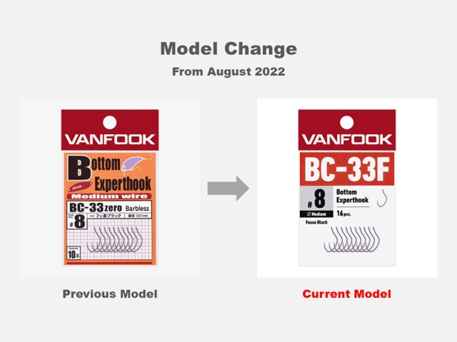 Carlige Vanfook BC-33F Bottom Experthook Medium Wire #7 - 16pcs [4]