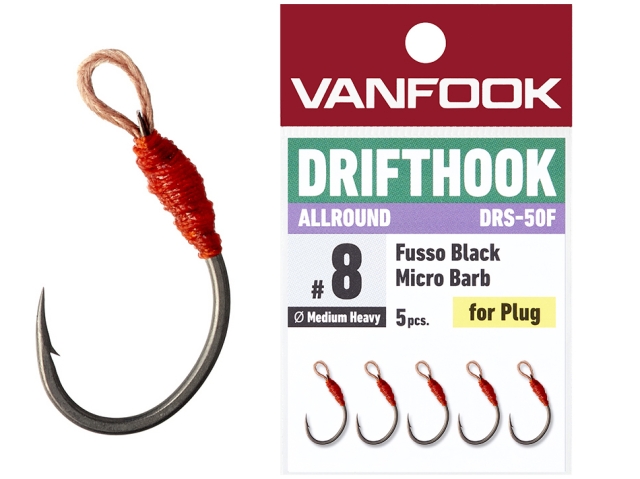 Carlige Vanfook DRS-50F Drifthook Allround Fusso Black Hooks #6 [0]