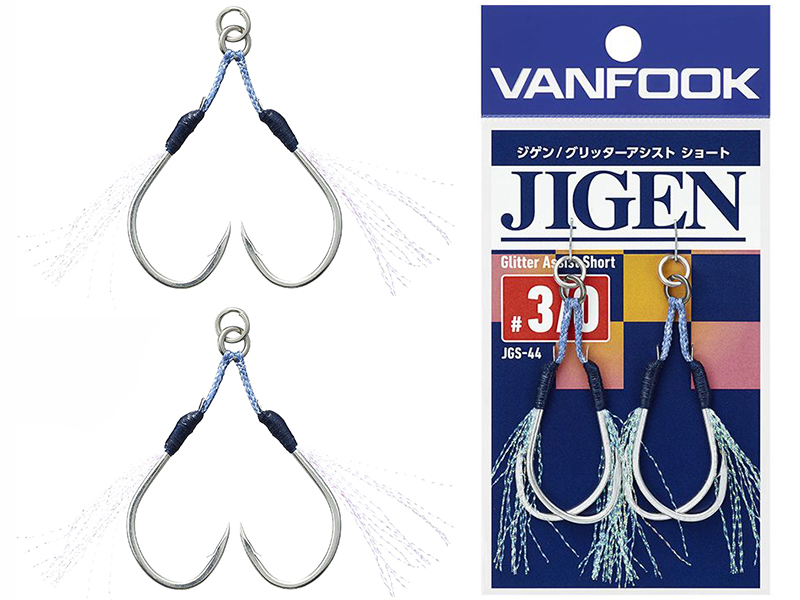 Carlige Vanfook JGR-45 Jigen Glitter Assist Short Hooks #3/0 [4]