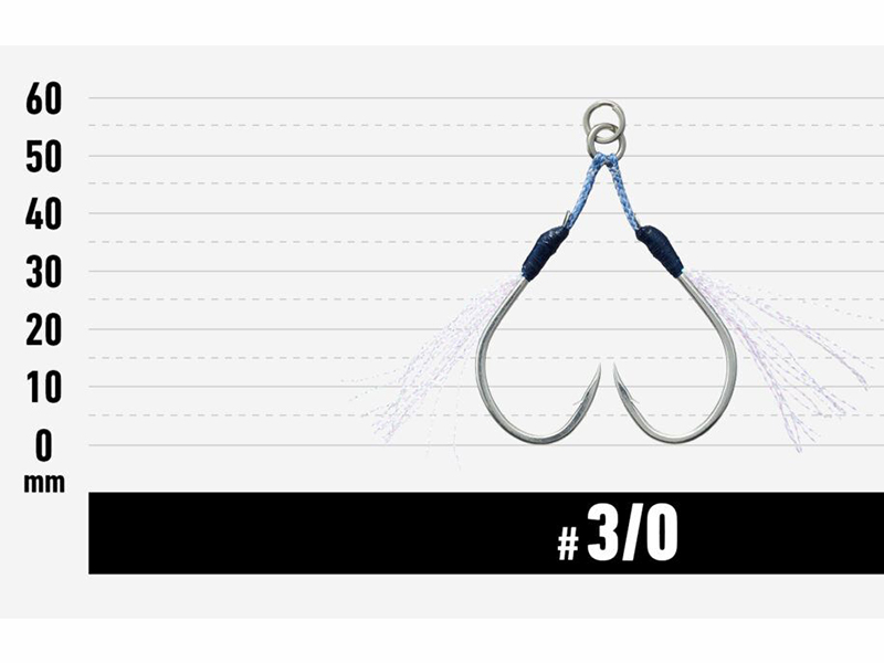 Carlige Vanfook JGR-45 Jigen Glitter Assist Short Hooks #3/0 [7]