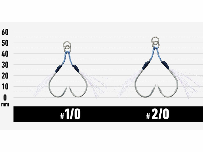 Carlige Vanfook JGR-45 Jigen Glitter Assist Short Hooks #3/0 [6]