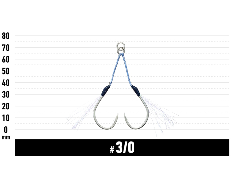 Carlige Vanfook JGR-45 Jigen Glitter Assist Standard Hooks #2/0 [2]