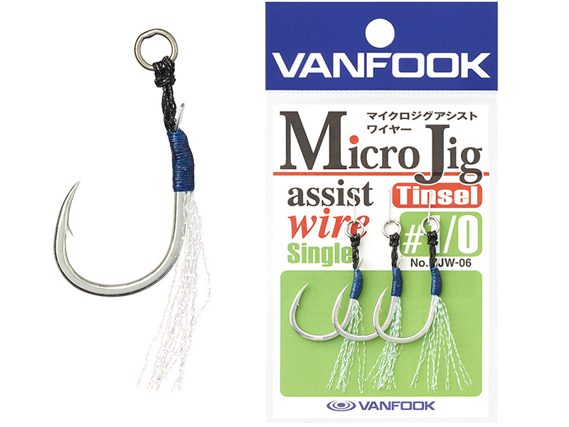 Ac de pescuit - Carlige Vanfook MJW-06 Micro Jig Assist Wire Hooks #1